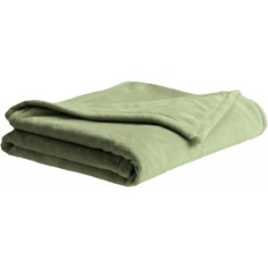 Couverture microfibre 110x85cm verte