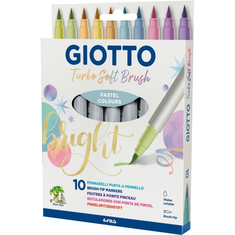 Etui de 10 feutres Soft Brush pastel