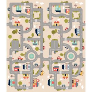 Grand tapis pliable en mousse recto/verso