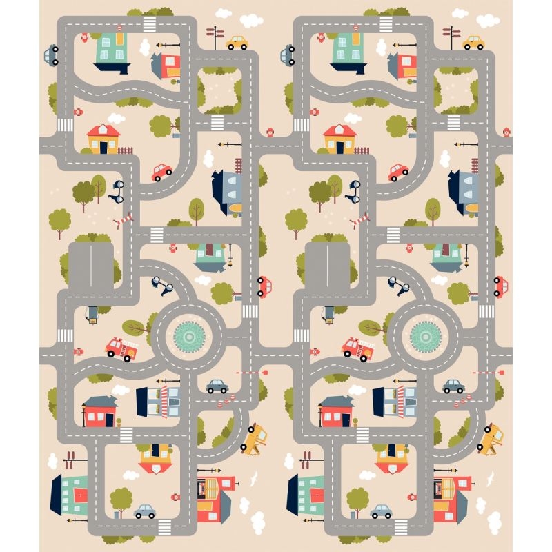 Grand tapis pliable en mousse recto/verso