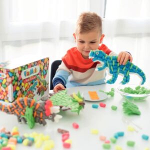 Kit de 4 dinosaures 3D PLAYMAIS