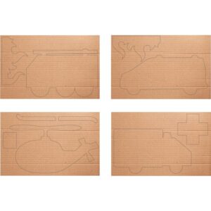 Kit de 4 véhicules de secours 3D PLAYMAIS