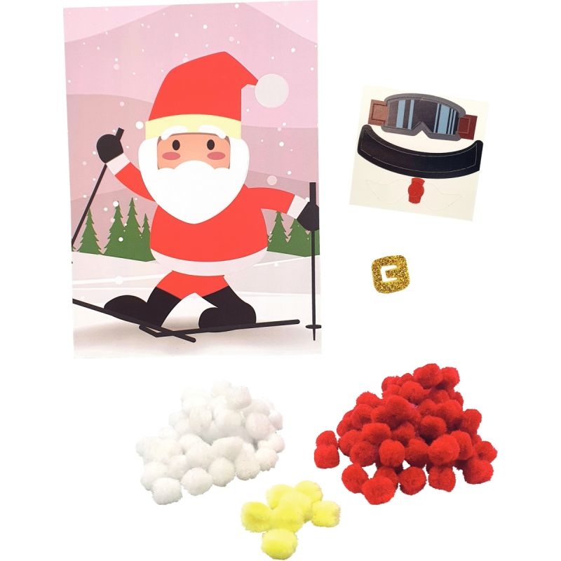 Kit père noel en pompons