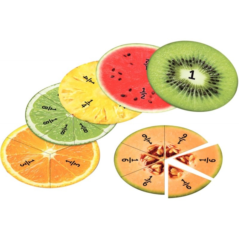 Les 6 fruits en fraction