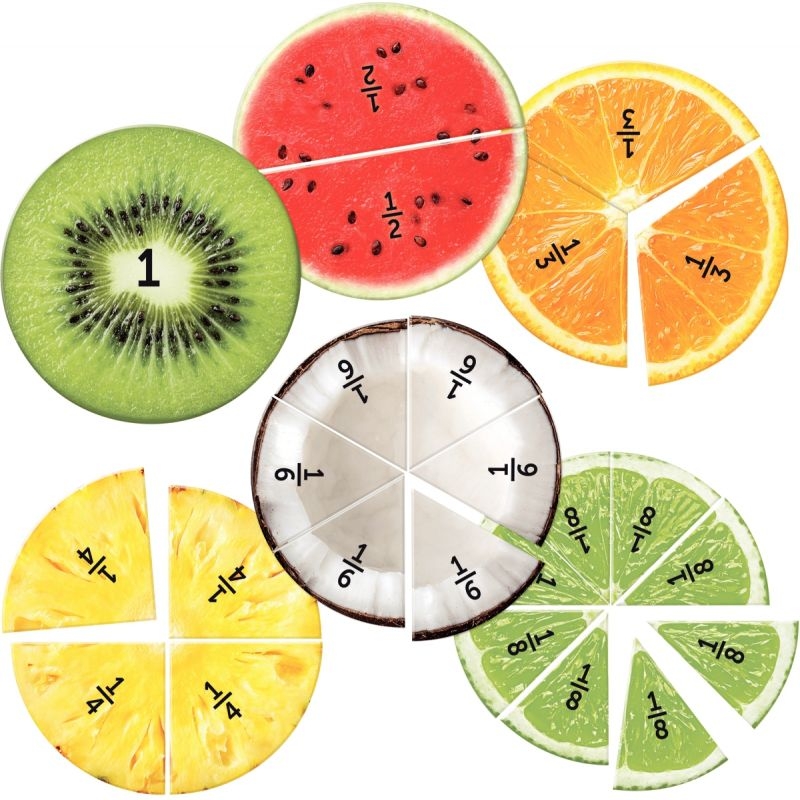 Les 6 fruits en fraction