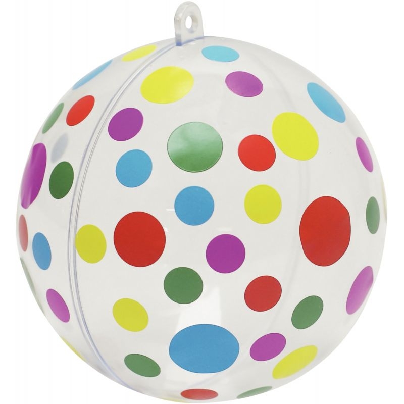 Lot de 10 boules en plastique diamètre 10 cm