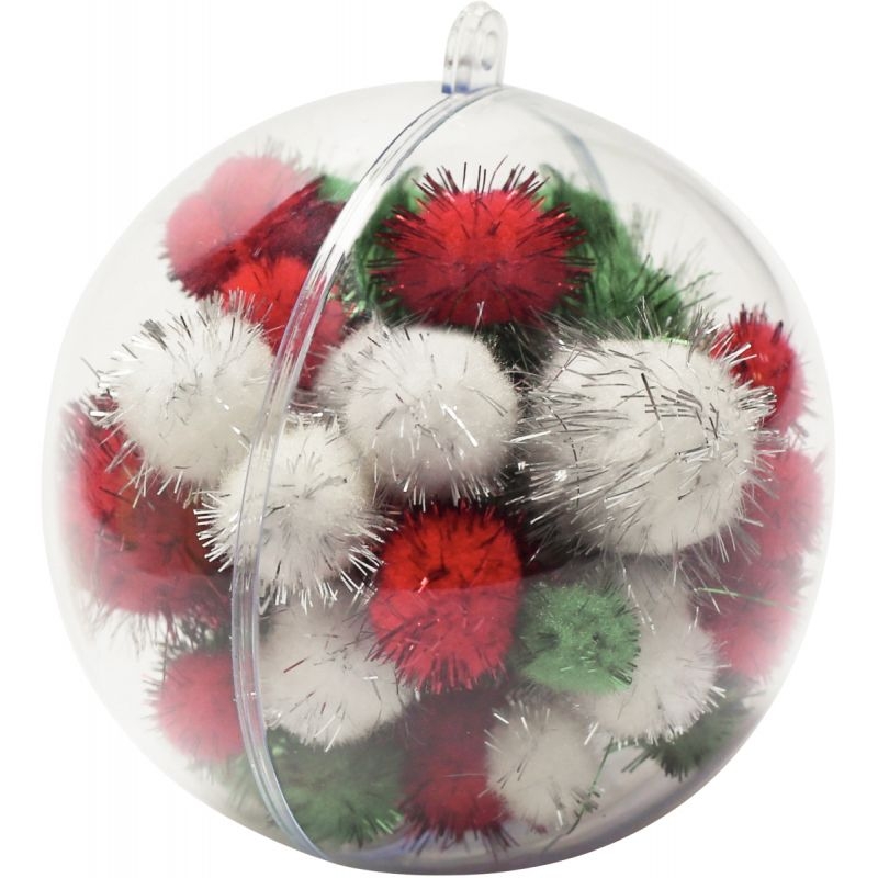 Lot de 10 boules en plastique diamètre 10 cm