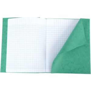 lot de 10 Protège-cahier 2 grands rabats  format 18 x 22 cm carte lustrée coloris vert