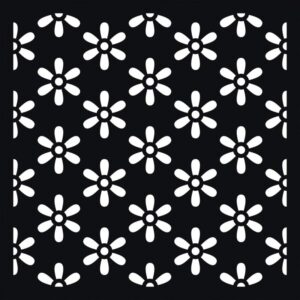 Lot de 12 pochoirs carrés décoratifs