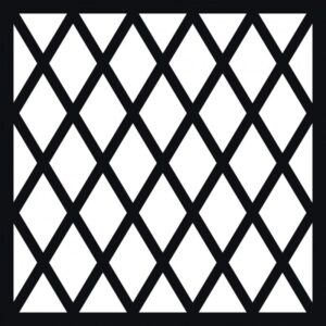Lot de 12 pochoirs carrés décoratifs