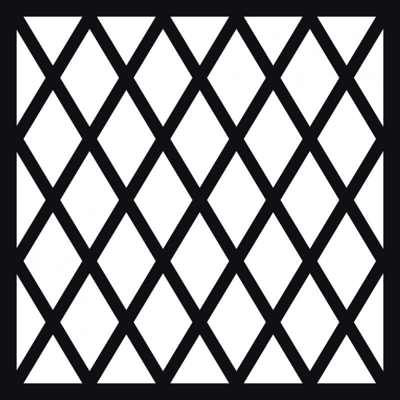 Lot de 12 pochoirs carrés décoratifs