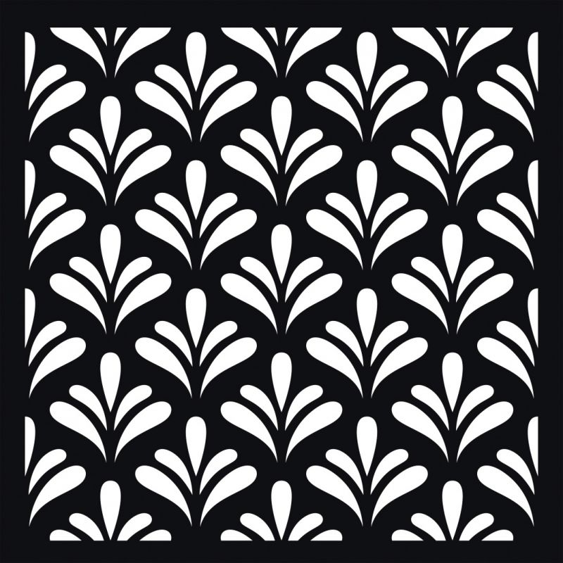 Lot de 12 pochoirs carrés décoratifs