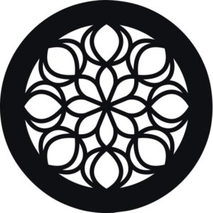 Lot de 12 pochoirs ronds Mandala