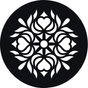 Lot de 12 pochoirs ronds Mandala