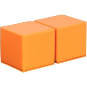 Lot de 2 poufs 35x35x30cm