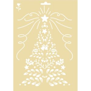 Lot de 3 pochoirs de Noël en plastique format A4