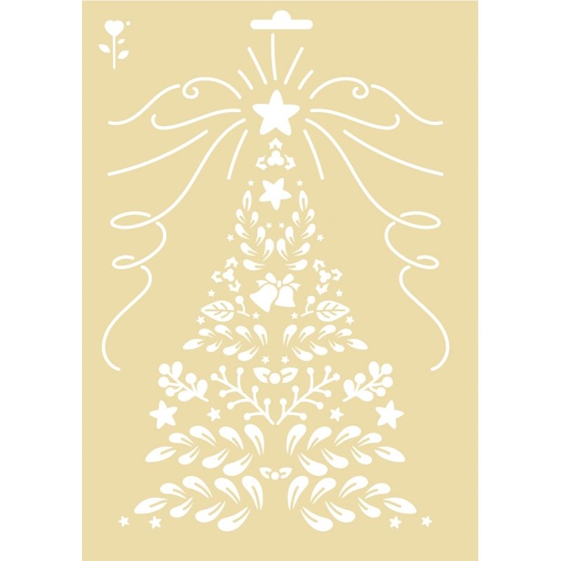 Lot de 3 pochoirs de Noël en plastique format A4