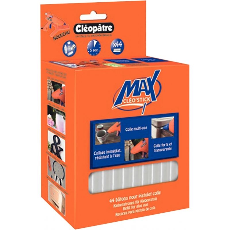 Mégabox de 44 recharges de colle Cléostick Max