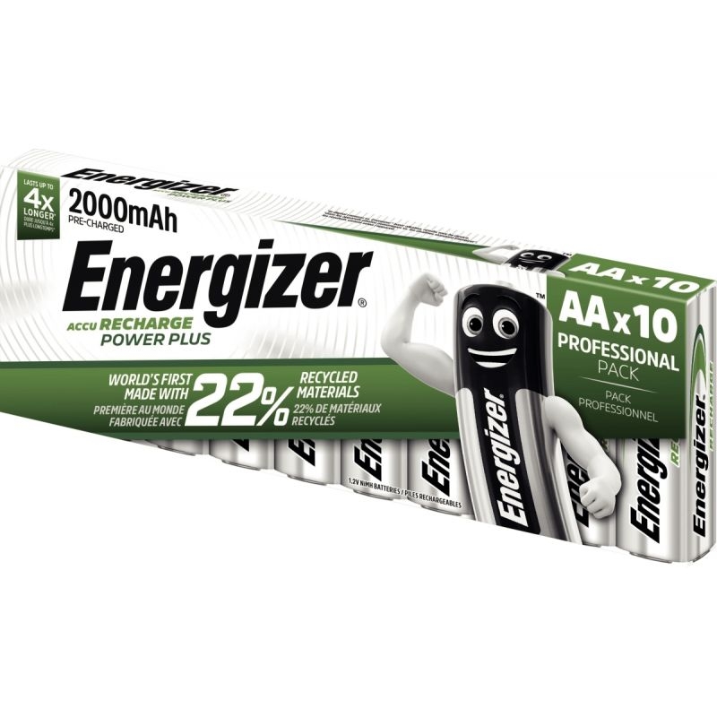 Paquet 10 accu Energizer AA / LR06 2000 mAh