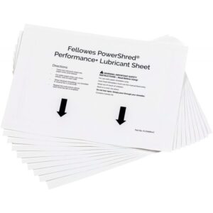 Paquet de 10 feuilles pré-lubrifiées pour destructeurs
