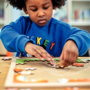 Puzzle en bois de 121 pièces, les girafes