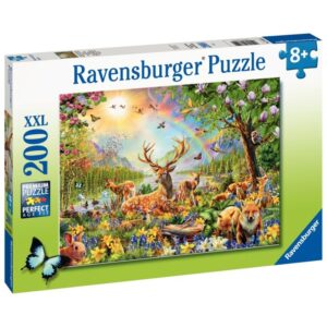 Puzzle XXL 200 pièces, la famille des cerfs