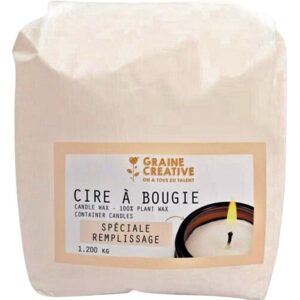 Sac de 1,2kg de cire à bougie végétale