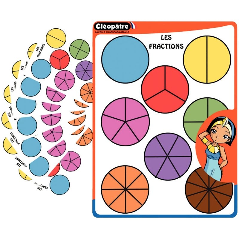 Sachet de 702 gommettes fractions