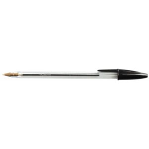 Stylo bille Cristal pointe moyenne noir