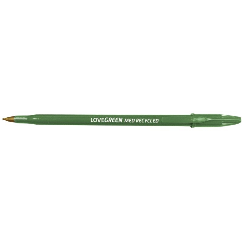 Stylo bille Lovegreen  pointe moyenne vert