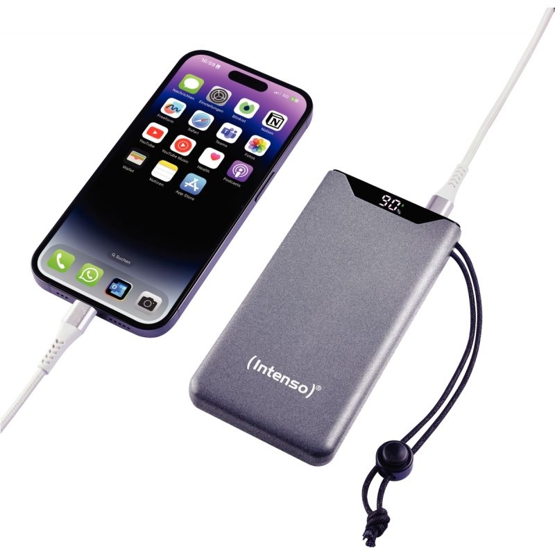 Batterie de secours Intenso F10 000 I 20 W Gris