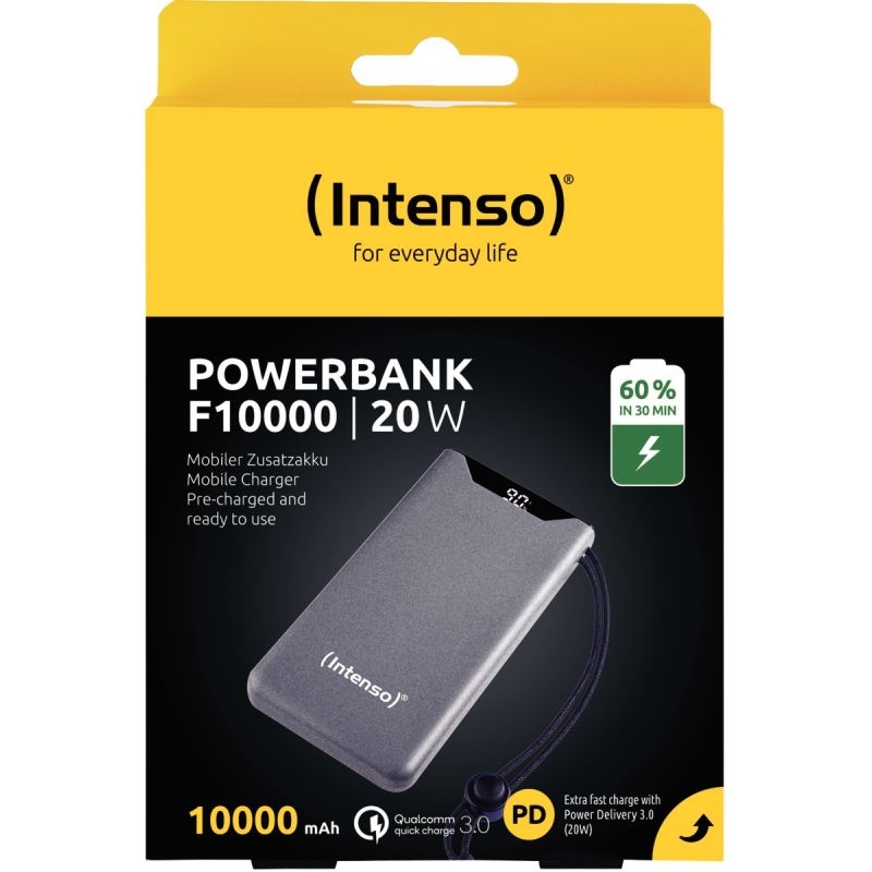 Batterie de secours Intenso F10 000 I 20 W Gris