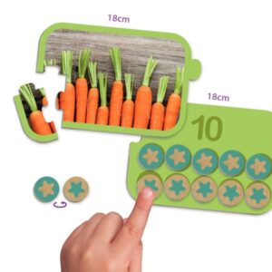 Boite de 10 puzzles progressifs, apprendre à compter de 1 à 10