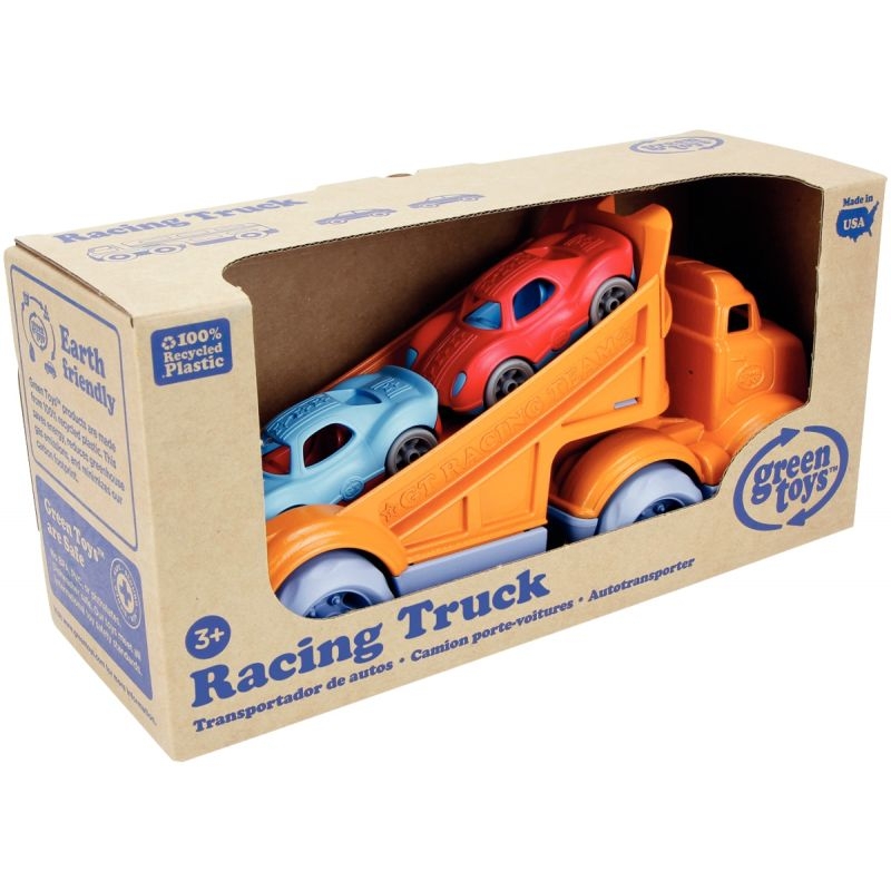 Camion de course + 2 véhicules GREEN TOYS