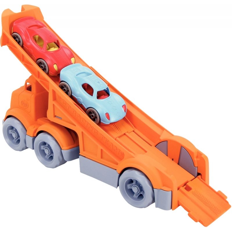Camion de course + 2 véhicules GREEN TOYS