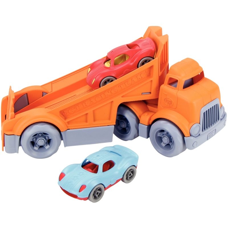 Camion de course + 2 véhicules GREEN TOYS