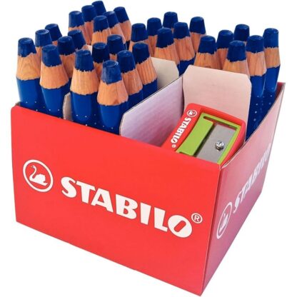 Classpack de 30 crayons Markdry bleus + 2 tailles-crayons