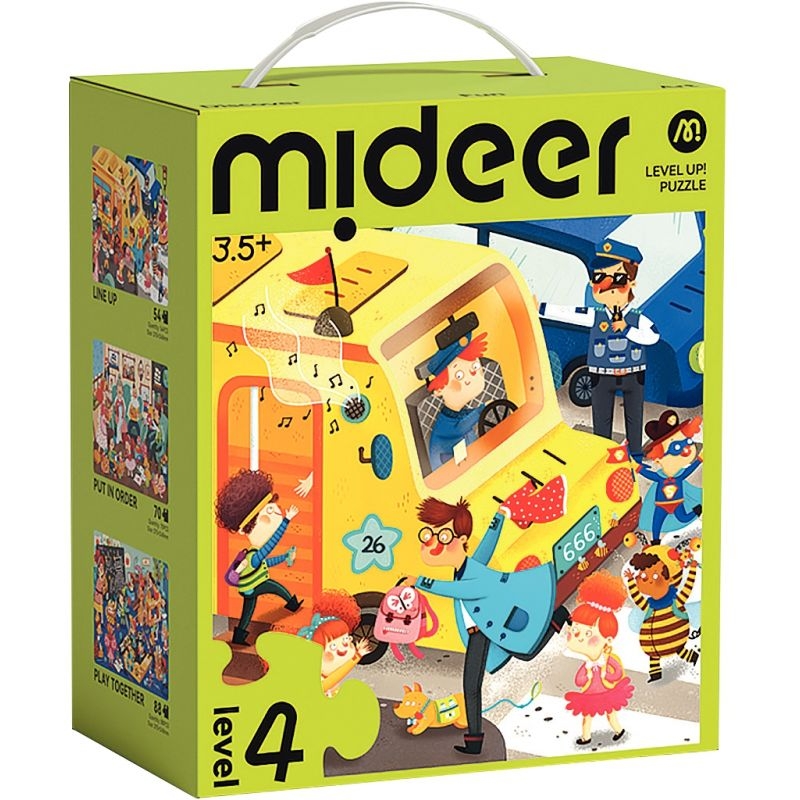 Coffret de 3 puzzles progressifs, la vie en ville