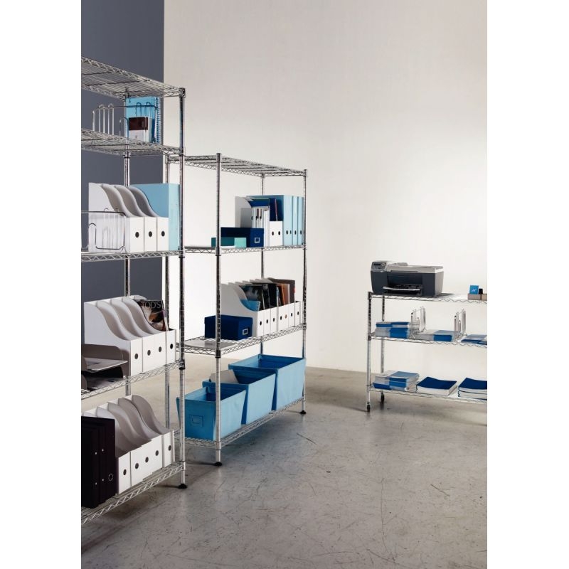 Etagère métal chromé 120x200cm