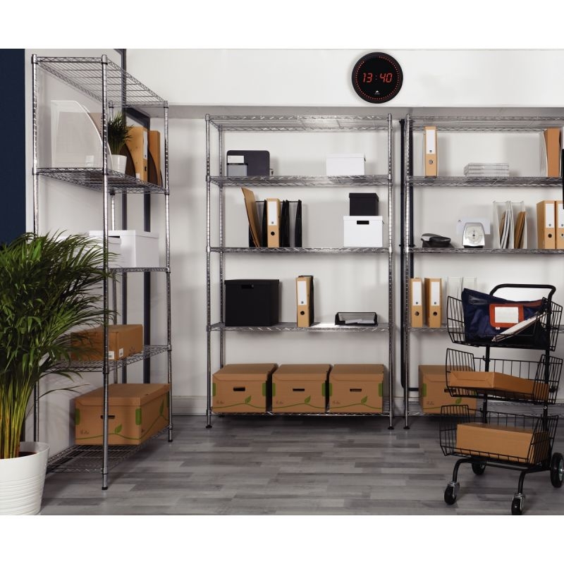 Etagère métal chromé 90x200cm