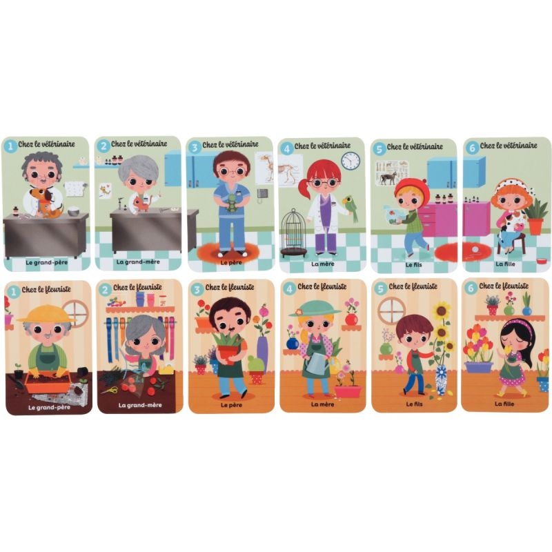 Jeu de 7 familles les métiers