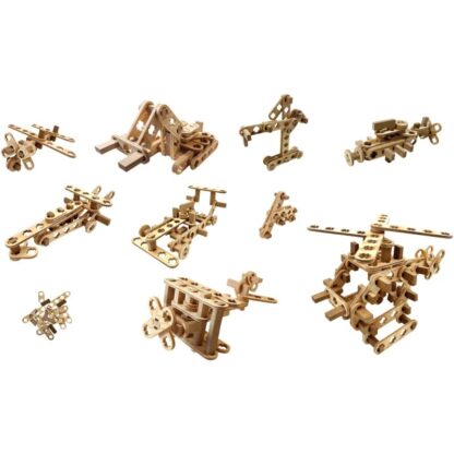Les Constructibles, 195 pièces en bois