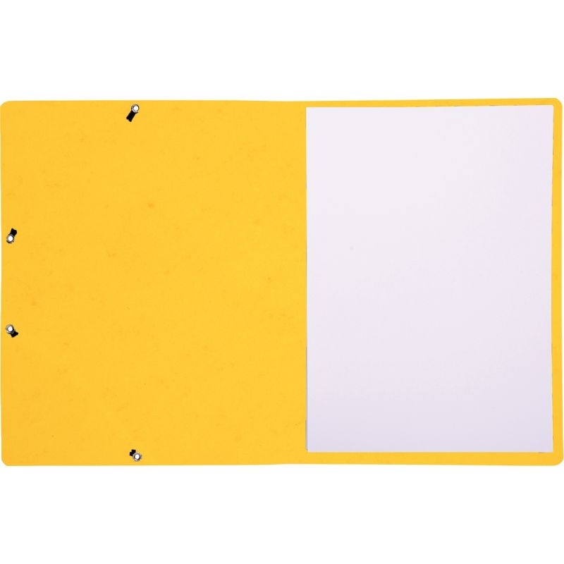Lot de 10 chemises sans rabat à élastiques en carte lustrée, jaune