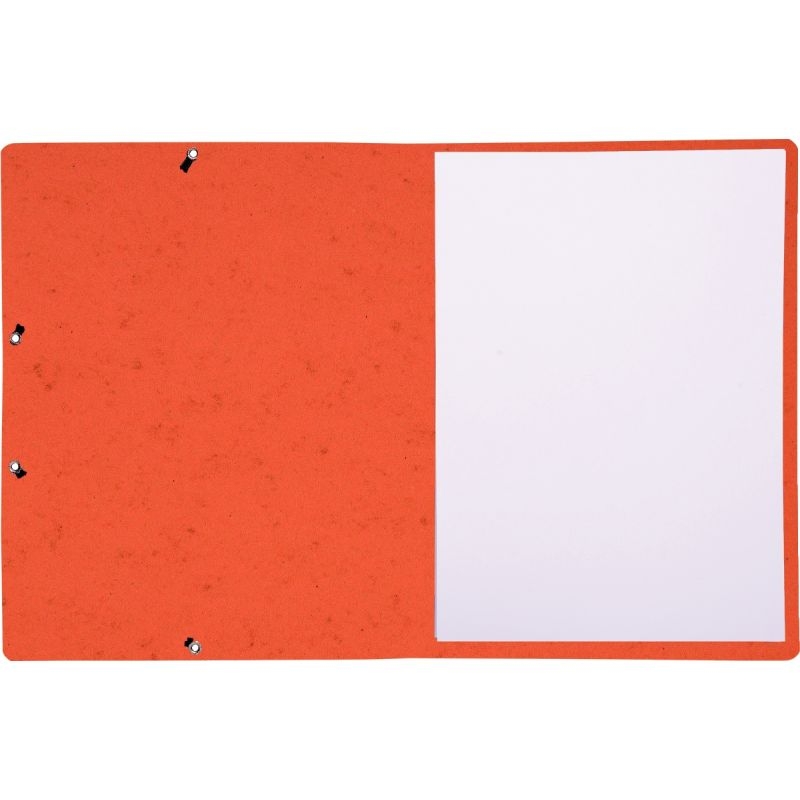 Lot de 10 chemises sans rabat à élastiques en carte lustrée, orange