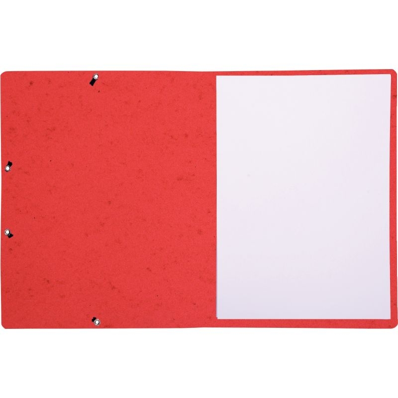 Lot de 10 chemises sans rabat à élastiques en carte lustrée, rouge