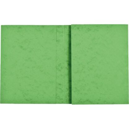 Lot de 10 protèges cahiers 2 rabats 24x32cm carte lustrée coloris vert