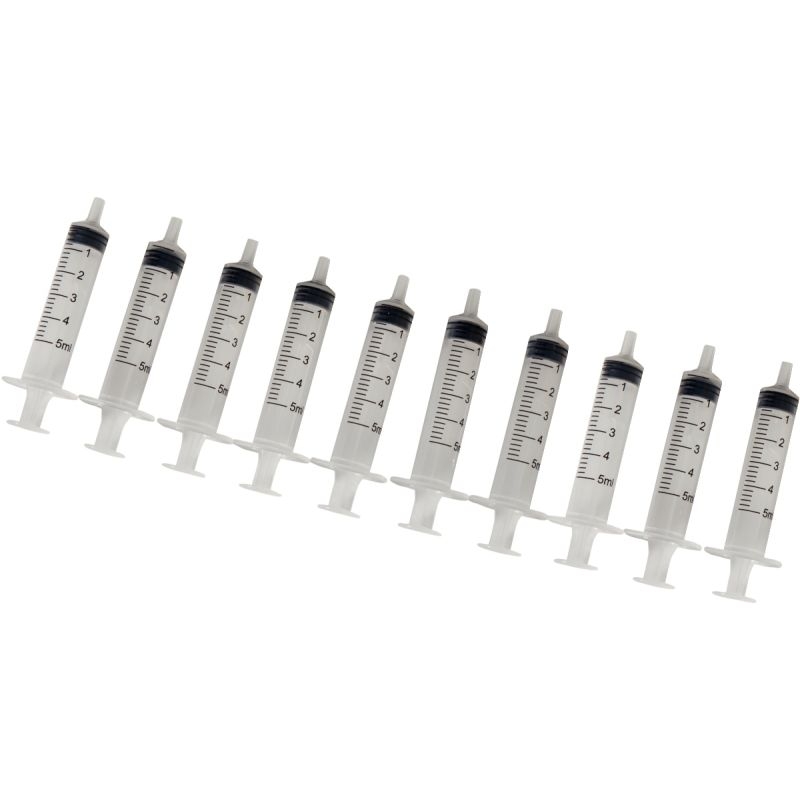 Lot de 10 seringues graduées 5 ml
