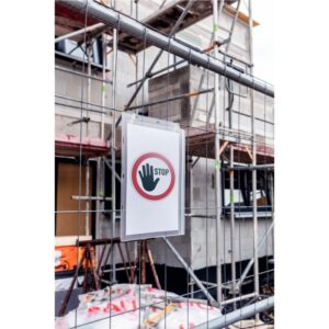 Lot de 5 porte affiche avec serre-câble A4
