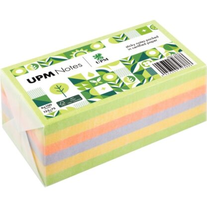 Lot de 6 blocs repositionnables 100 feuilles 125x75mm coloris spring