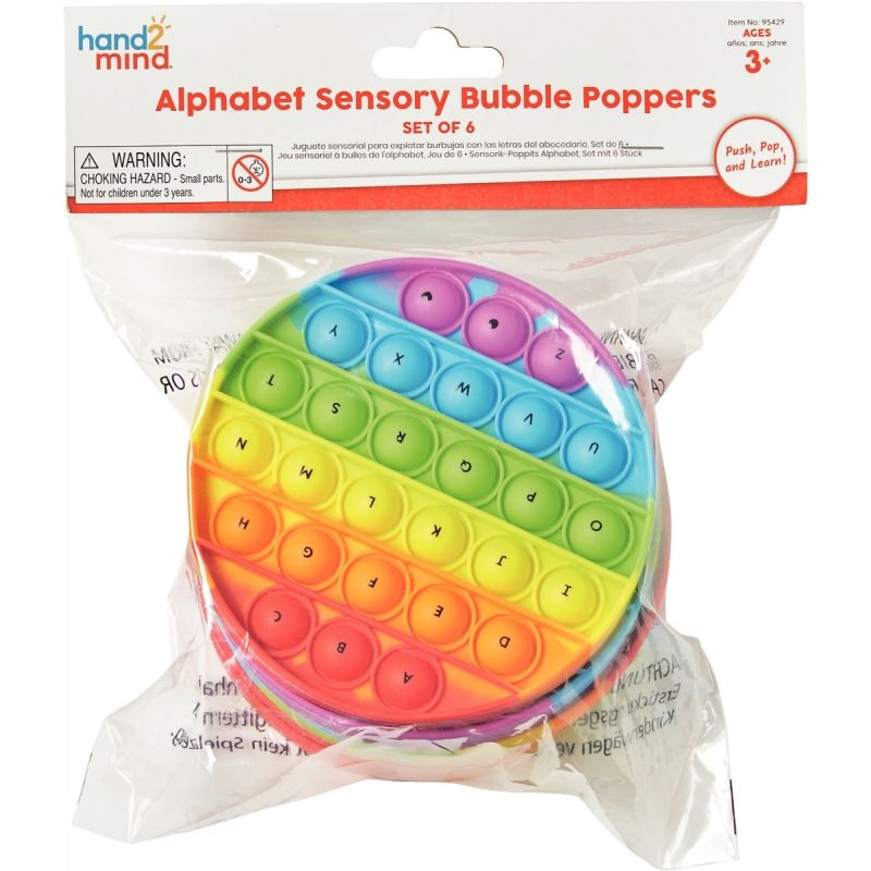 Lot de 6 pop it alphabet